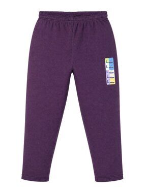 Jerzees Womens Purple Fleece-Lined Elastic Waist Sweatpants Size L NWT